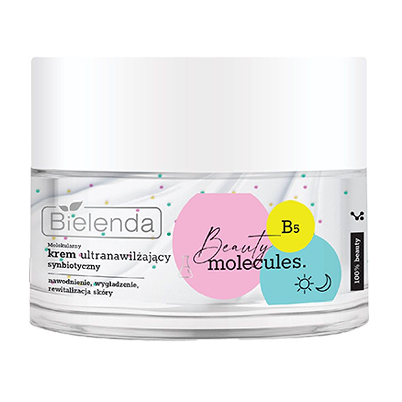 Уцінка! Ультразволожувальний крем для обличчя Bielenda Beauty Molecules для зневодненої та чутливої шкіри, 50 мл